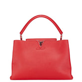 ルイ ヴィトン カプシーヌMM ハンドバッグ トートバッグ M94631 コクリコ レッド レザー レディース LOUIS VUITTON 【中古】